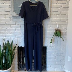 Banana Republic Navy Jumpsuit Short Sleeves, 14